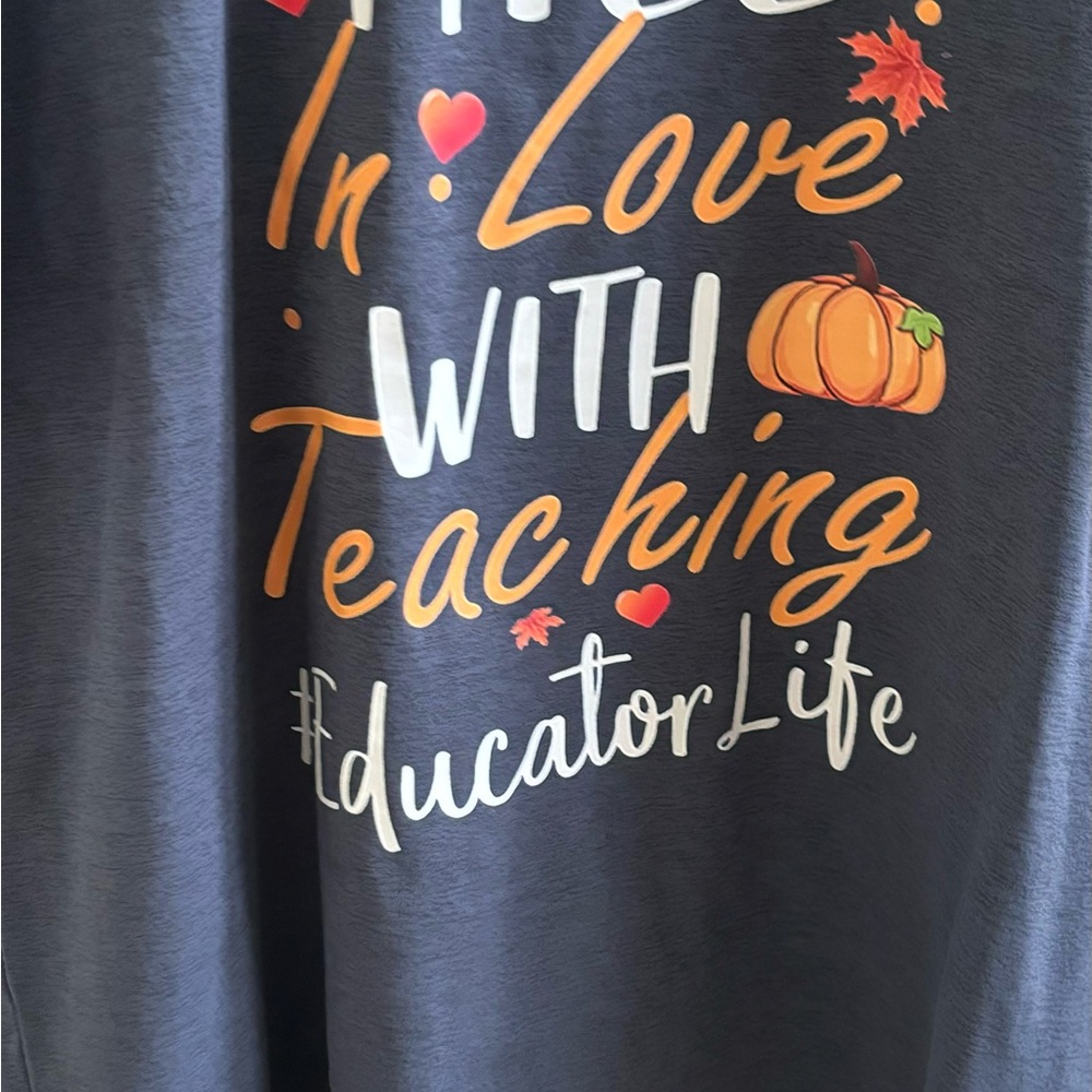 Teacher shirt Fall in love with educator life - Picture 2 of 2